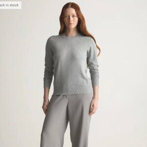 QUINCE LIGHTWEIGHT COTTON CASHMERE CREW SWEATER